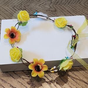 Floral wreath headband NWT